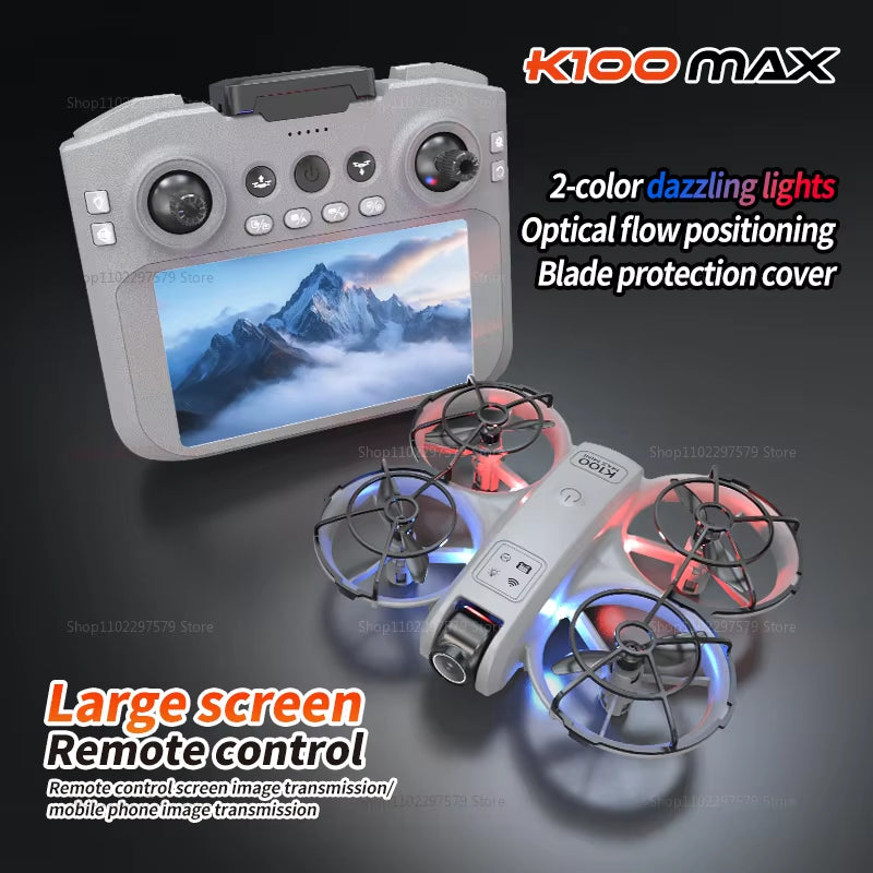 K100 MAX Mini GPS Drone 8K HD Camera Real Time Video Transmis Screen Control Obstacle Avoidance Aerial Photography RC Quadcopter