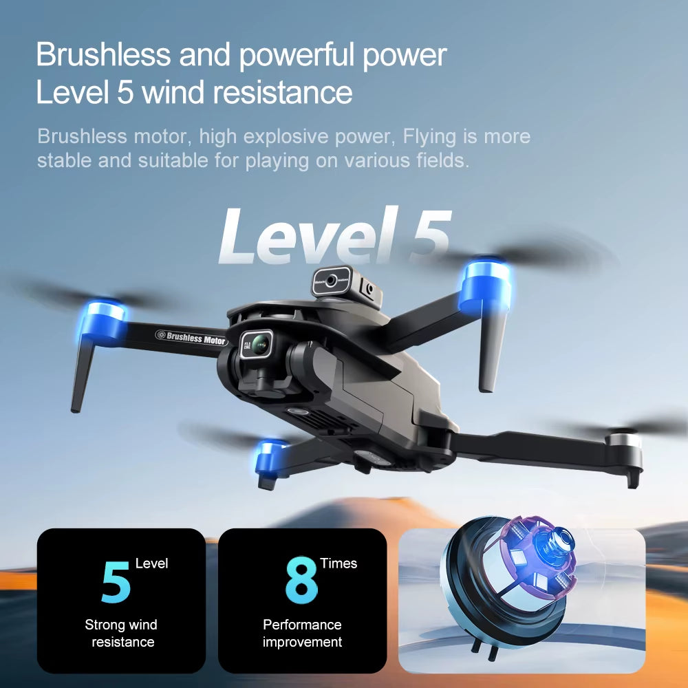 2025 New V168 Max Drone 8K Professional 5G GPS HD Dual Camera Photography 5KM Brushless Foldable Large Screen RC Quadcopter Toys
