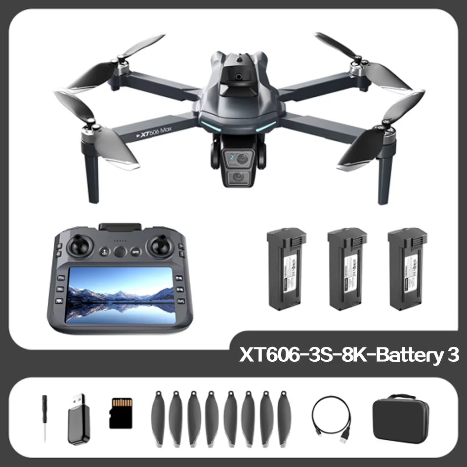 Xiaomi XT606GPS Screen Brushless Aerial Photography Drone 4K HD Dual Camera Brushless Motor 5G WIFI Remote Control Quadcopter