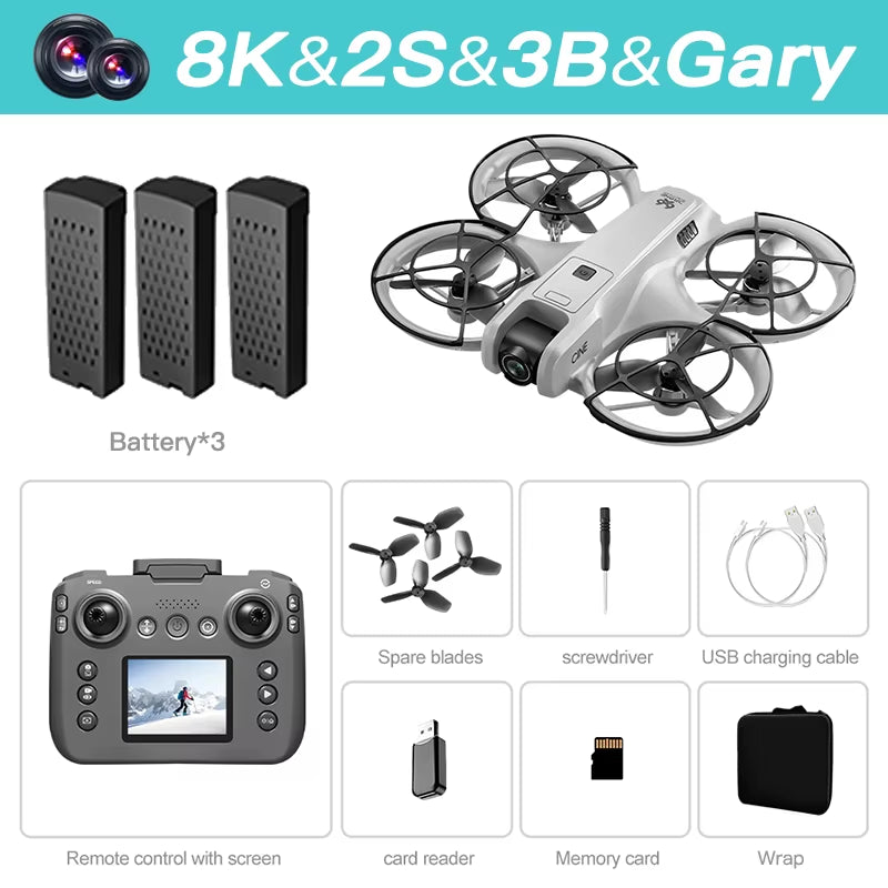 NEW V666 Drone for Xiaomi 8K Professional WIFI 5G Dron Obstacle Avoidance Brushless Altitude Headless Mode RC Quadcopter Toys