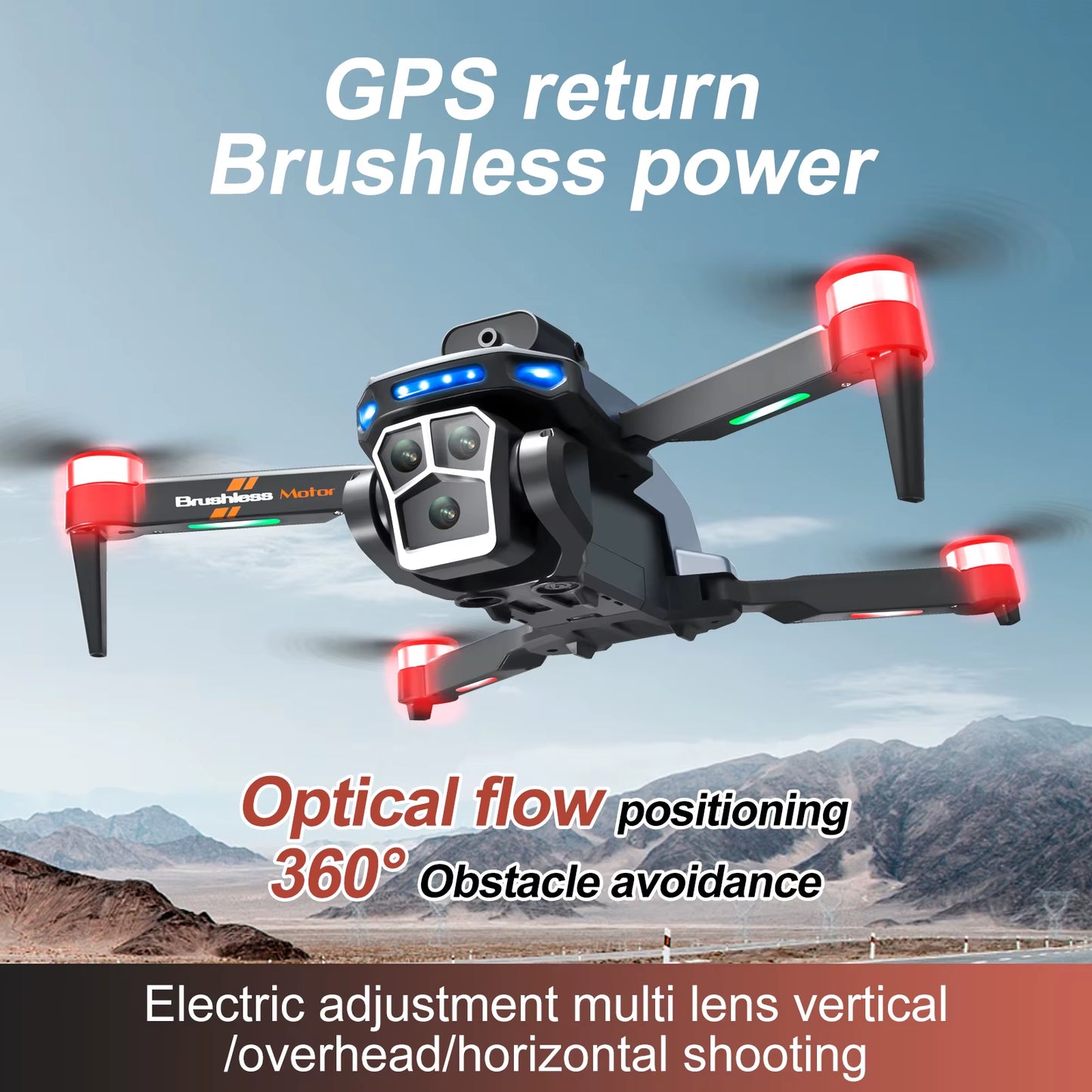 2025 S158 GPS Return Drone Screen Control Folding 8K HD Camera 5G Brushless Motor Optical Flow Positioning RC Quadcopter RC Toy