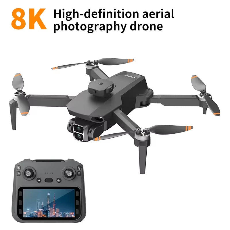 L106-1 PRO RC Drone 8K HD Camera 5G Wifi FPV GPS Quadcopter with Screen Remote Control Professional Drone Aerial Photography Toy