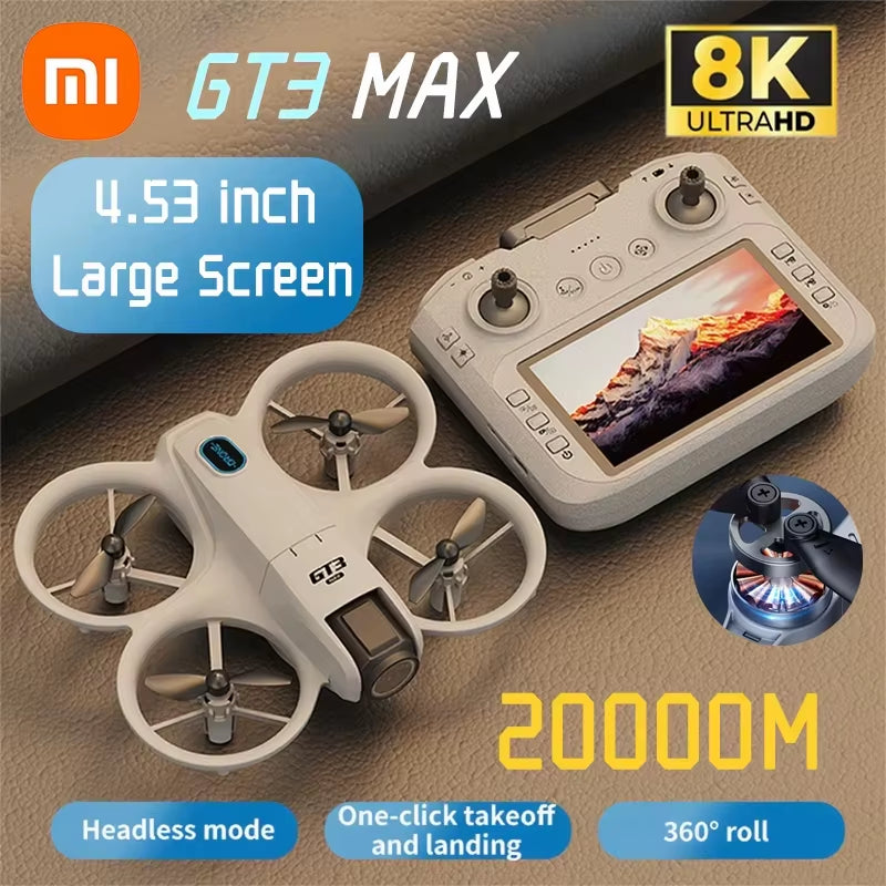 Xiaomi Gt3 Max Drone 8K Hd Aerial Photography Large Screen Optical Flow Positioning Brushless Intelligent Obstacle Avoidance