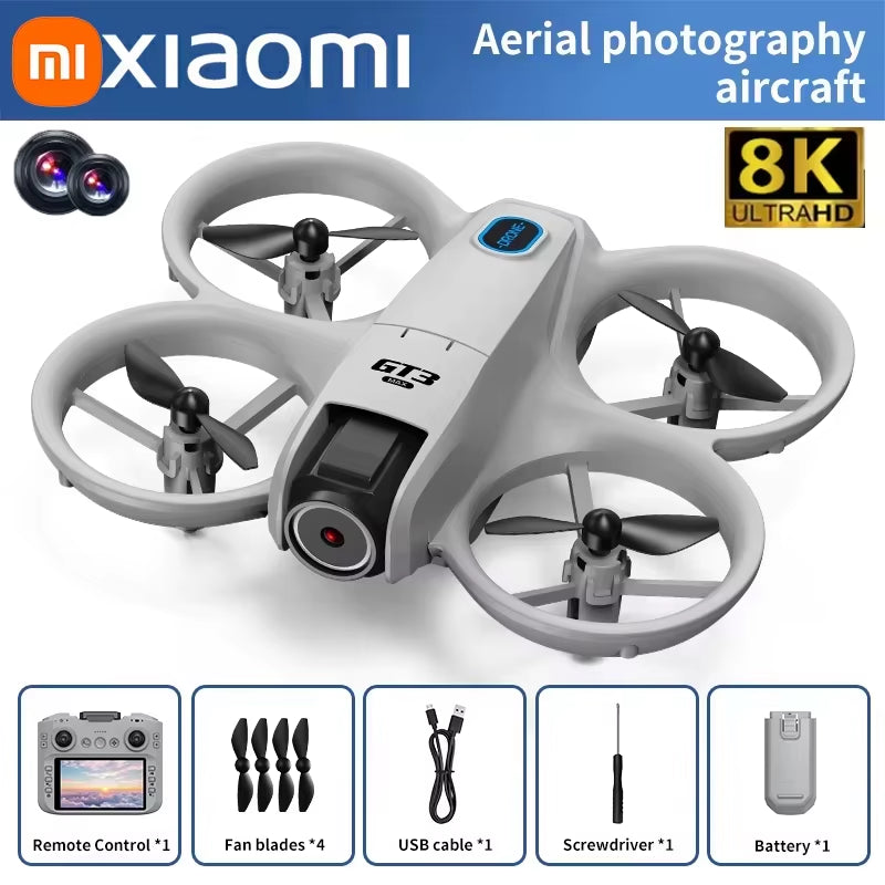 Xiaomi Gt3 Max Drone 8K Hd Aerial Photography Large Screen Optical Flow Positioning Brushless Intelligent Obstacle Avoidance