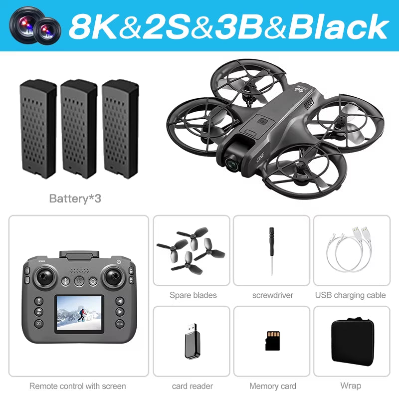 NEW V666 Drone for Xiaomi 8K Professional WIFI 5G Dron Obstacle Avoidance Brushless Altitude Headless Mode RC Quadcopter Toys