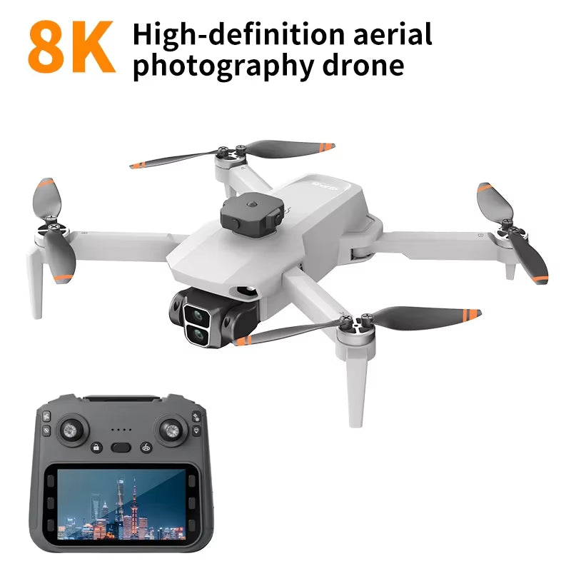 L106-1 PRO RC Drone 8K HD Camera 5G Wifi FPV GPS Quadcopter with Screen Remote Control Professional Drone Aerial Photography Toy