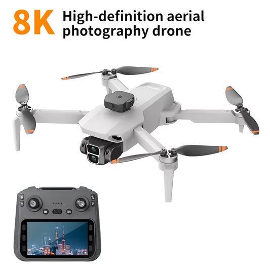 L106-1 PRO RC Drone 8K HD Camera 5G Wifi FPV GPS Quadcopter with Screen Remote Control Professional Drone Aerial Photography Toy