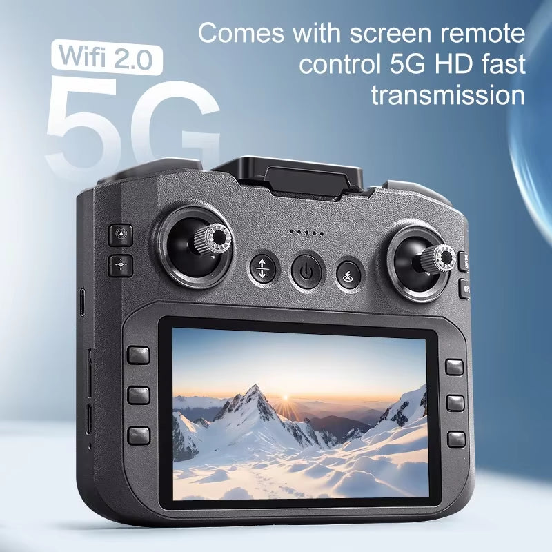 Xiaomi A14 PRO MAX Drone Brushless 8K Three HD Camera Remote Control with Screen Optical Flow Intelligent Foldable Quadcopter