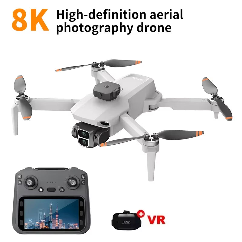 L106-1 PRO RC Drone 8K HD Camera 5G Wifi FPV GPS Quadcopter with Screen Remote Control Professional Drone Aerial Photography Toy