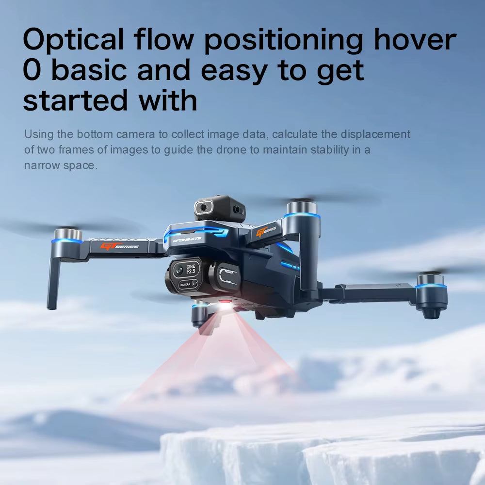 Professional Drone GT8 8K Wide-Angle HD 1080P Camera Wifi FPV Height Hold Foldable RC Drone Quadrotor Helicopter Children'S Toys