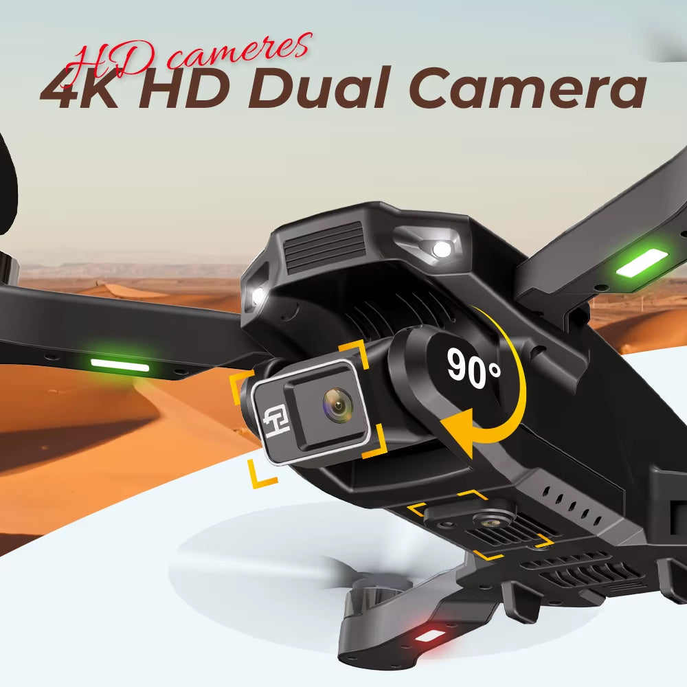 New Drone H16 GPS Professional Dual Camera Dron Quadcopter Brushless Aerial Photography Laser Obstacle Avoidance RC Toy