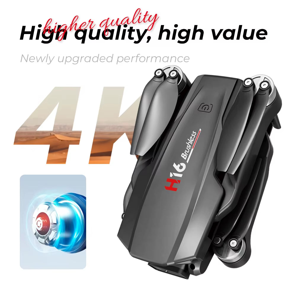 New Drone H16 GPS Professional Dual Camera Dron Quadcopter Brushless Aerial Photography Laser Obstacle Avoidance RC Toy