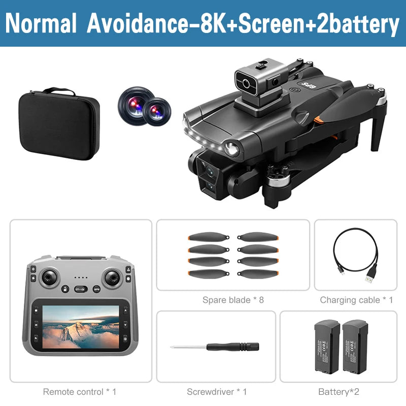 New for Xiaomi V198 GPS MAX Drone with 8K Professional HD Camera 5G Wifi Brushless Laser Barrier Avoidance Folding Quadcopter