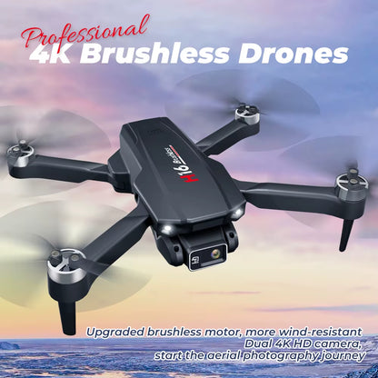 New Drone H16 GPS Professional Dual Camera Dron Quadcopter Brushless Aerial Photography Laser Obstacle Avoidance RC Toy