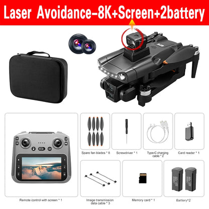 New for Xiaomi V198 GPS MAX Drone with 8K Professional HD Camera 5G Wifi Brushless Laser Barrier Avoidance Folding Quadcopter