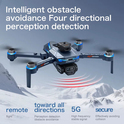 Professional Drone GT8 8K Wide-Angle HD 1080P Camera Wifi FPV Height Hold Foldable RC Drone Quadrotor Helicopter Children'S Toys